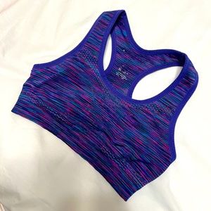 Purple patterned super comfortable sports bra